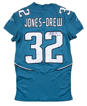 2010 Maurice Jones-Drew Game Used & Signed Jacksonville Jaguars Home Jersey Photo Matched To 11/21/2010 (Resolution Photomatching & JSA)